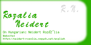 rozalia neidert business card